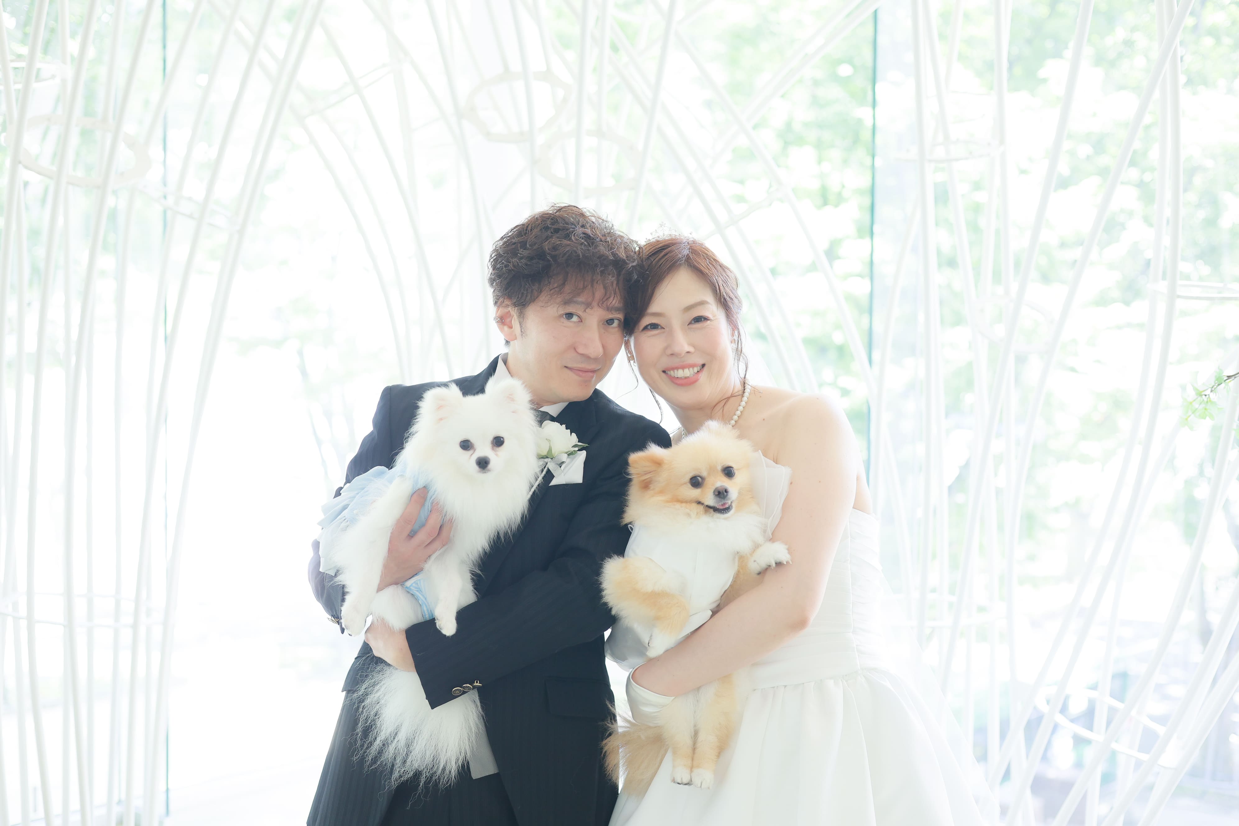 愛犬とのフォトウェディング